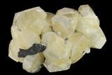 Calcite Crystal Cluster with Green Fluorite - China #132774-1